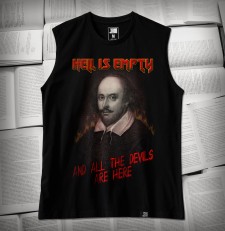 William Shakespeare „Hell is empty and all the devils are here.” | Tank-top męski