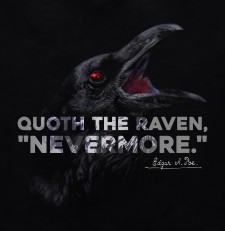 Quoth the Raven, „Nevermore.” (Edgar Allan Poe) | Tank-top męski