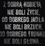 „Z dobrą kobietą - nie boli życie...” Marek Hłasko | Tank-top męski