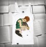 Egon Schiele „Sitzende Frau mit hochgezogenem Knie” | Tank-top damski