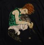 Egon Schiele „Sitzende Frau mit hochgezogenem Knie” | Tank-top damski
