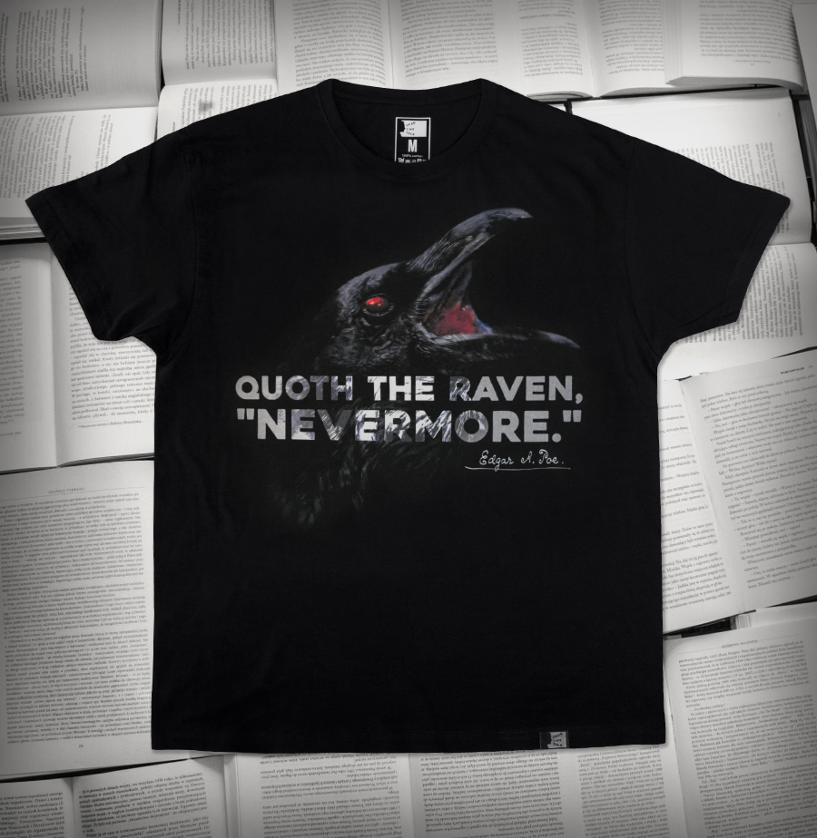 Quoth the Raven, „Nevermore.” (Edgar A. Poe) | Koszulka męska
