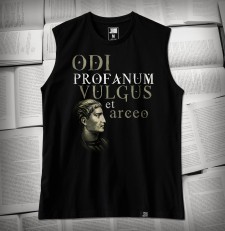 „Odi profanum vulgus et arceo” Horacy | Tank-top męski