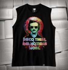 Edgar A. Poe: Disco there, and nothing more ;-) | Tank-top męski