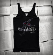 Quoth the Raven, „Nevermore.” Edgar Allan Poe | Tank-top damski