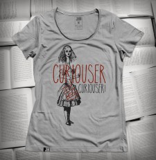 „Curiouser and curiouser!” Alice in Wonderland | Koszulka damska